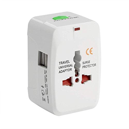 SILTON Universal Adapter Worldwide Travel Adapter with Built in Dual USB Charger Ports (White) RS.499 (83.00% Off) - Amazon SILTON Universal Adapter Worldwide Travel Adapter with Built in Dual USB Charger Ports (White) RS.499 (83.00% Off) - Amazon