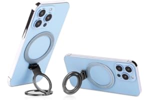 GAODUANLUOLUO Anneau Telephone Auto-adhésif, Ultra Mince Bague Telephone Portable, Grip Telephone Pliable pour Tous Smartphones (Vert Foncé)