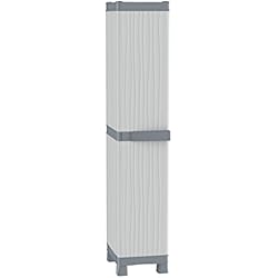 Terry Base Armoire Haute à colonne en plastique Tuttopiani 2350 RUW, gris, 35 x 43,8 x 181,8 cm