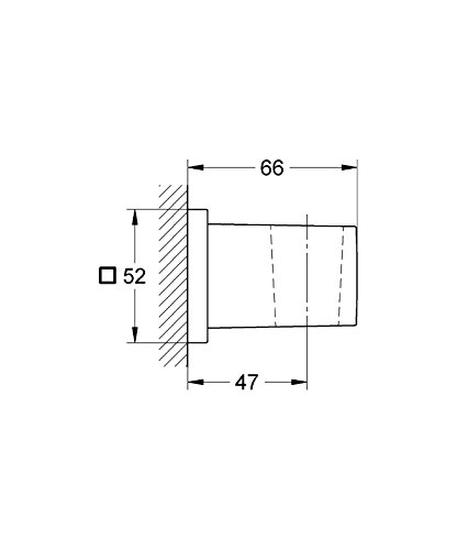 GROHE Euphoria Cube Wandbrausehalter passend zu Eurocube Armaturen 27693000 - 2