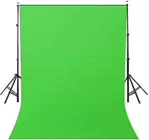 XUEBIN Photography Backdrop Screen 8x12 Feet Background Cloth Photo Shoot and Video Shooting Background Finishing Curtain Cloth for Photo-Shoot, Portrait Video Shooting Etc. (Green)