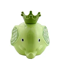 Puthak Elephant King Money Bank, Piggy Bank, Coin Bank with Detachable Crown for Children Kids, Pack of 1 (Multicolor)