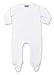 Larkwood Babies Contrast Sleepsuit White/White 12-18