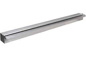 vidaXL Fuente Rectangular Patio Exteriores Jardín Estanque Aire Libre Terraza Decoración Bomba de Agua Piscina con LED Acero Inoxidable 90cm