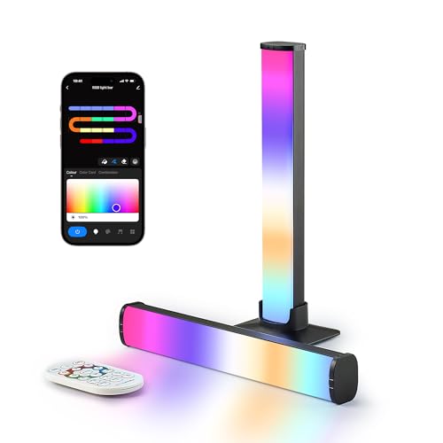 LuminexDesigns Smart Barre Luce LED RGB per TV e Gaming, 25cm Luci Intelligenti, Sincronizzazione con lo Schermo, App Control, Decorazione per Stanza Gamer e Idea Regalo