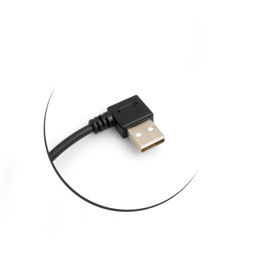 SYSTEM-S USB 3.1 Typ C 90° gewinkelt zu USB 2.0 Typ A 90° gewinkelt Winkelstecker Datenkabel Ladekabel Adapter Kabel 27 cm - 3
