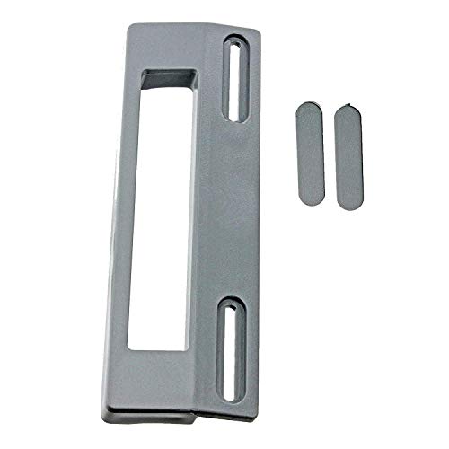 Spares2go Poignée de porte pour réfrigérateur congélateur frigidaire (190 mm Gris/argent)