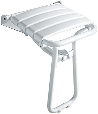Shower stools Foldable Shower/Bath Stools ABS Wall Mounted Bathroom Folding Chair Seat Chair Disability Aid Folding Change Shoes Stool for Elderly/Disabled/Pregnant Women Anti-Slip Shower Seat Stool with Legs Stool Available in White Shower Stools for Heavy People Max. 200kg