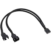 Alfais 5025 Fan &Ccedil;oklayıcı Y PWM 4 pin Splitter &Ccedil;oklayıcı Switch Kablosu