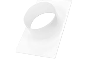 H&C Vent Connector Flange │ Air Ventilation Pipe Connectors for Ducting Flex Aluminium Tube PVC Duct Flexible Hose │ Wall Plate Backdraft Shutter Gravity Valve │ Tumble Dryer Extractor fan Conditioner