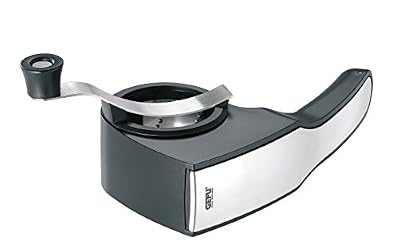 GEFU GE89133 Pecorino Moulin à fromage avec 3 Tambours Acier Inoxydable Noir 27 x 13,2 x 11,8 cm
