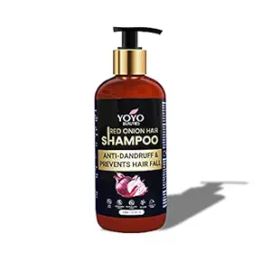 Yoyo Beauties Red Onion Shampoo Make Hair Smooth & Soft Red Onion Nourishes hair Suitable For Both Men & Women 10.14 Fl. Oz (Pack Of 1)