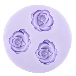 *Versand aus Deutschland* 100 St. ROSE SILIKON AUSSTECHER Ausstechform fuer Marzipan Fondant Tortendeko Seife Form - 2