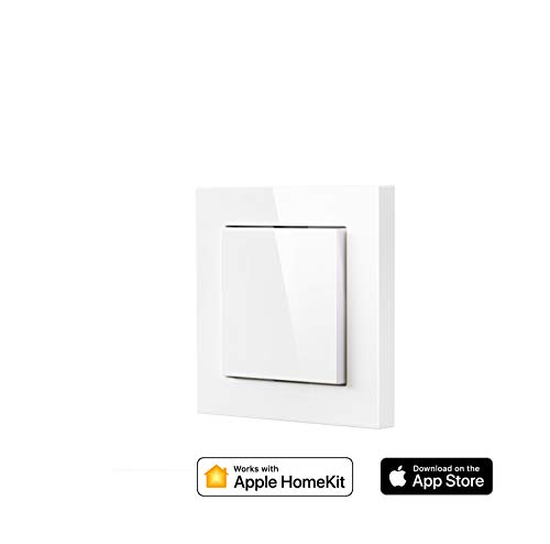 Eve Light Switch - Smarter Lichtschalter, Einfach-,Wechsel- und Kreuzschaltung, Kompatibilität für Mehrfachschalter, integrierte Zeitpläne, anpassbares Design (Apple HomeKit)
