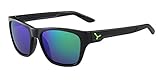 Capa anti-rasguños Cébé Hacker Gafas, Unisex Adulto, Negro (Shiny Black Green), M