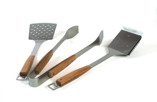 détail Charcoal Companion CC1110 Pacific Outil de Barbecue en Bambou (Lot de 3)