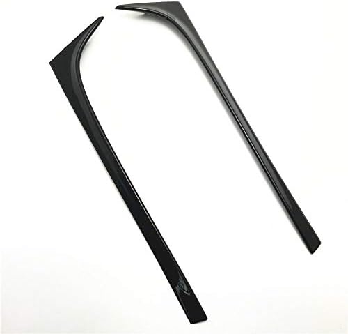Rear Spoiler Wing Side Beveled Window Spoiler Wing Decorative Car Accessory 2pcs for Volkswagen Golf 7 MK7 2014 to 2017(Black)