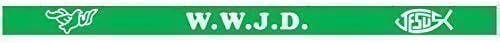 WWJD – WHAT WOULD JESUS DO ? Wristband (1 x GREEN WRISTBAND)