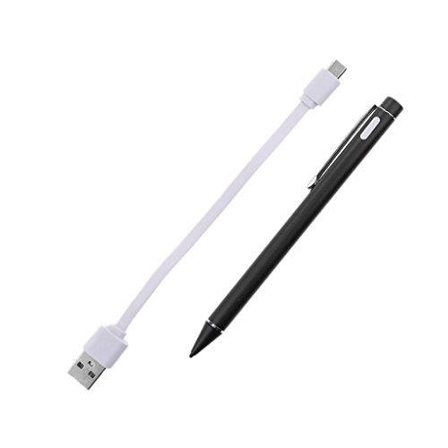 MagiDeal 2.0mm Kapazitiver Stift Touch Pen Stylus Pen mit Usb Ladekabel Für Ipad Iphone Schwarz - 3