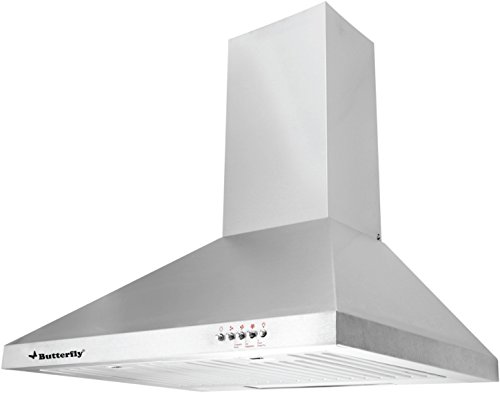 Butterfly Rhino 60cm 700 m3/h Electric Chimney (Silver) RS.5199 (58.00% Off) - Amazon