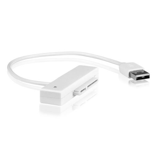 Icy Box IB-AC603 USB 2.0 zu SATA Adapter inkl. Schutzbox für 2,5″ (6,35 cm) HDD/SSD weiß - 2