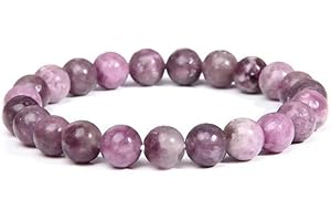 JOYASMINERALES Joyas Minerales Bracelet en Pierres Naturelles 100% Authentiques - Perles Élastiques - Confort et Élégance | Fil Coréen et Écrin à Bijou Inclus