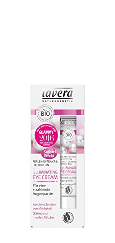 lavera Illuminating Eye Cream Perle ∙ Sofort Effekt Augencreme ∙ Perlen-Extrakt & Bio Koffein ∙ Strahlende Augenpartie ∙ Bio Pflanzenwirkstoffe ✔ Naturkosmetik ✔ Natural & innovative ✔ Gesichtspflege 1er Pack (1 x 15 ml) - 4