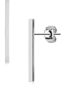 KULTPIERCING - Ohrringe Stab Lang Glattes Finish 1 Paar Ohrstecker 316 L Chirurgenstahl / Edelstahl Damen Schmuck...