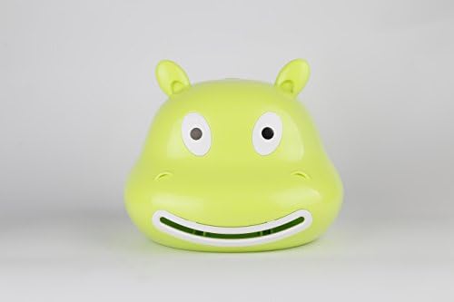 KINDSONG Toilet Paper Roll Holder Tissue Dispenser / Box Wall Mount Table Storage Self Adhesive Hippo Shaped Plastic Napkin Organizer for Bathroom, Kitchen, Hotel and Office Room Color Green
