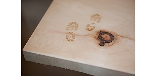 Brotzeit-/Vesperbrett Art ‚Schneidebrett aus Zirbenholz (25 x 13.5 x 1.8 cm) Handgemacht in Österreich - 7