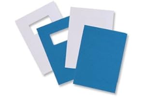 GBC A4 Blue 280gsm Window Front Leatherboard Binding Covers Ref 46735E - Pack 25x2