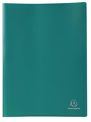 Exacompta 8533E Porte-Vues en Polypro Format A4 60 Vues Vert