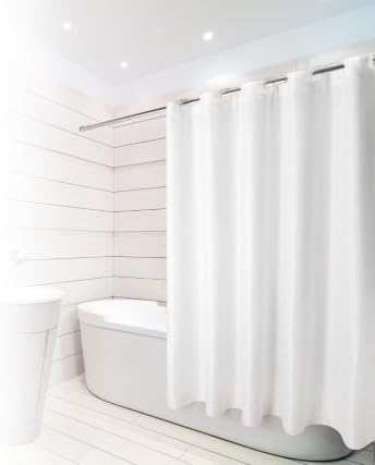 Beldray Hookless Shower Curtain - Waffle White