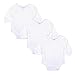 Gkidz Infants Pack of 3 Full Sleeve White Bodysuit(INF-3PCK-BDYST-L.SLV-WHT-3-6M_WHITE_3-6M) RS.449.00