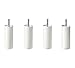 Produktbild IKEA Schlafzimmer Bett aufstehen, | Best Metall Stahl Natur Bett Bein aufstehen, | Einfache Installation – Set von 4 [kurz weiß]