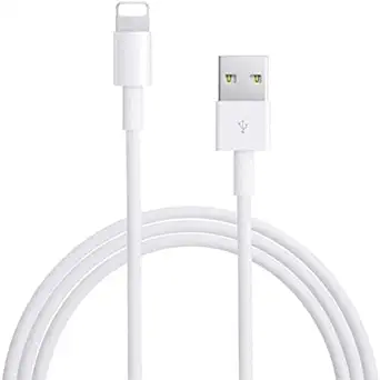 BSTOEM Lightning to USB Fast Charging and Syncing Cable Compatible for Phone 6/6S/7/7+/8/8+/10/11, Pad Air/Mini/Nano, and Pod Touch - White