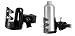Produktbild Lilware Bike Bottle Holder Multifunktionsfahrrad Vertikal Lenker Flaschenhalter. Fahrradhalterung für Thermo Cup / Wasserflasche / Tee-Becher und Andere Getränke. Leicht und Adjustable Beverage Cage. Schwarz