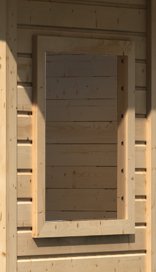 Preisvergleich Produktbild Karibu Fenster für 19 mm feststehend