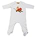 HE MAN Baby Grow White (0-3, White)