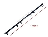 cremallera metalica para puerta corredera 1 metro de longitud Cremallera de Nylon para Puerta Automática de Corredera - Módulo 4