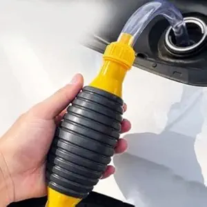 YELONA Liquid / Fuel - Transfer Pump Kit Tank Sucker Siphon Hose Pipe with 2 Durable PVC Hoses Newest High Flow Hand Pump Portable Manual Car Pump for Petrol Diesel Oil Liquid Water Fish Tank with 2 - Meter Pipe