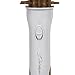 Riwa 808S Hot Air Brush 15 Seconds Instant Heated 1 Inch Hair Straightening / Curling Iron 2 In 1 Golden + White