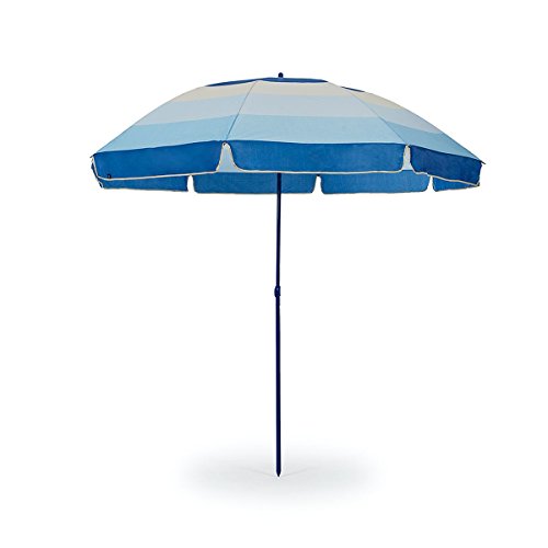 Homekraft MAUI SUN Strandschirm Sonnenschirm Gartenschirm 240 cm Balkonschirm Terrasseschirm (Blau) - 2