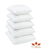 Aricca Microfiber Cushion Filler (16x16-inches, White) - Set of 5