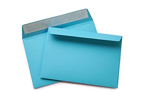 100 QUALITY Envelopes C6 (114x162 mm) 120 g/m² without Window Peel & Seal (Blue Item 509 A)