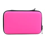Matefied EVA Peau Transport Coque rigide Sac pochette pour Nintendo 3DS XL LL rose