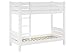 Produktbild Erst-Holz® Stockbett Kiefer massiv 90x190 weiß Nische 100 cm teilbar mit 2 Rollroste 60.16-09-190 W T100