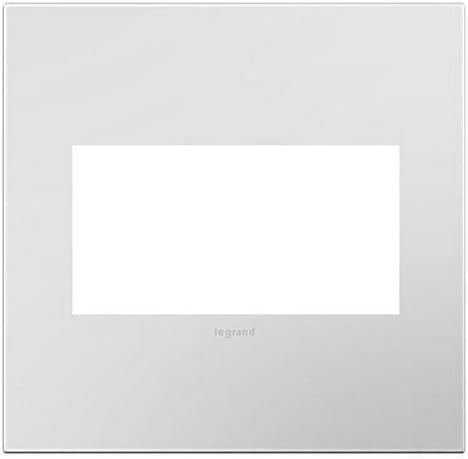 Legrand Adorne Powder White 2-Gang Wall Plate by LEGRAND ADORNE