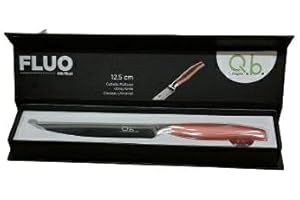 MOPITA SMART LIVING FLUO by Q.b. by MOPITA, Multipurpose Knife, 12.5 cm Steel Blade, Rose Gold Professional Steel Handle