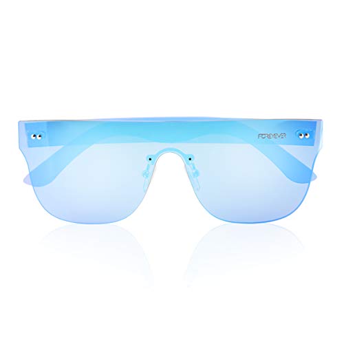Preisvergleich Produktbild Foreyever Unisex-Erwachsene Sonnenbrille VEGA Blau (Azzurro Specchiato) 65